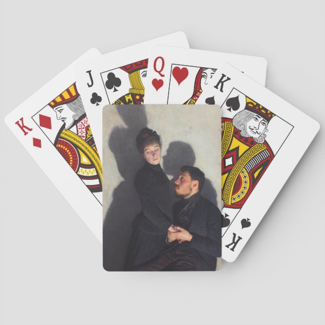 Baralho Um Casal com Sombras Transpostas (por Emile Friant (Verso)