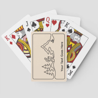 Baralho Um com cartas de jogar de texto personalizável da 