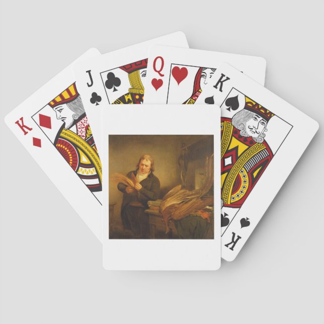 Baralho Um Ornithologist, provavelmente Sr. Thomson, (Verso)