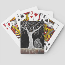 Baralho Um ramo de vida para o modelo