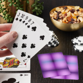 Baralho Uma carta de jogar roxa vibrante com um borrado