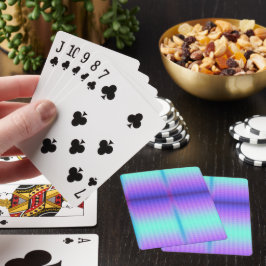 Baralho Uma carta de jogo com gradiente colorido com um ro
