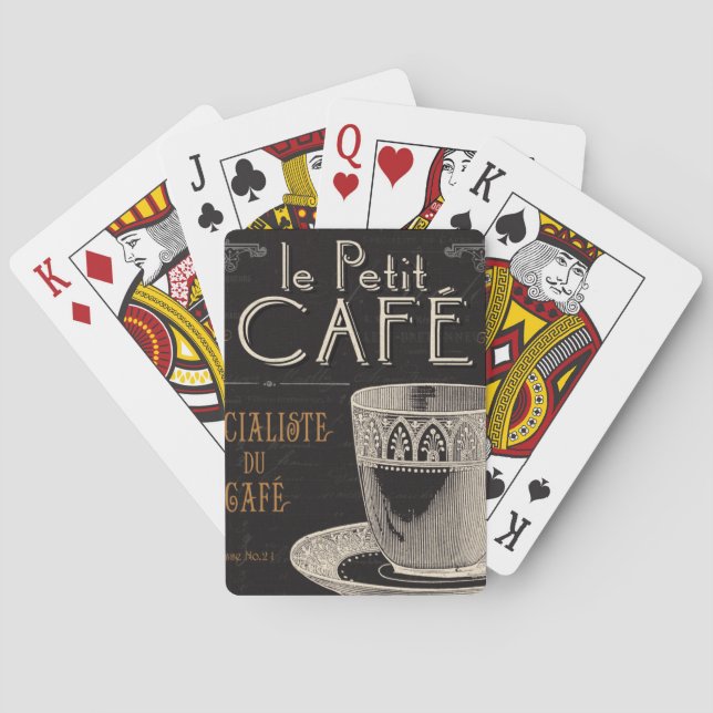 Baralho Uma chávena de café contemporânea (Verso)