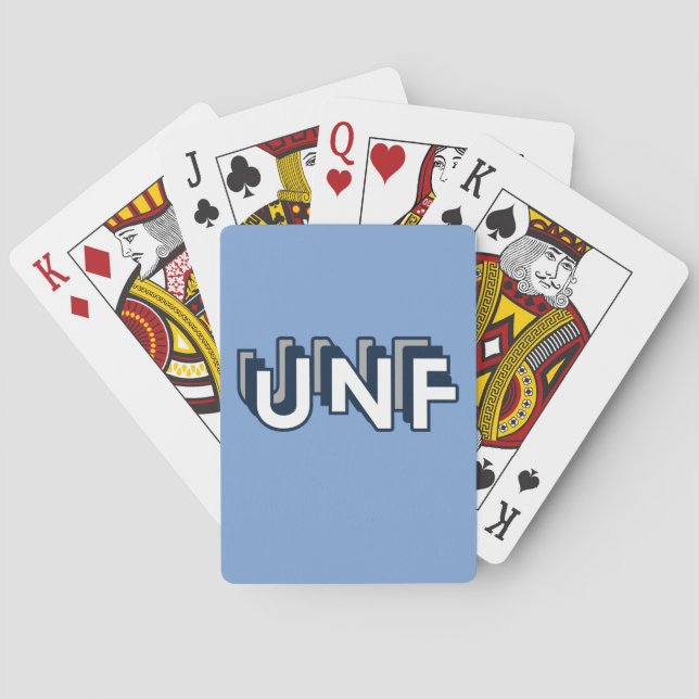 Baralho UNF - Universidade de North Florida Blue (Verso)