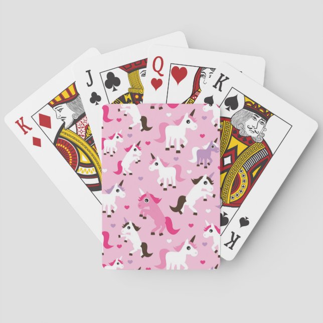 Baralho unicorn illustration kids background (Verso)