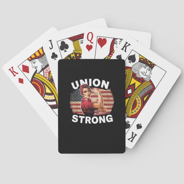 Baralho Union Strong - Labour Day Messy Bun USA Flag (Verso)