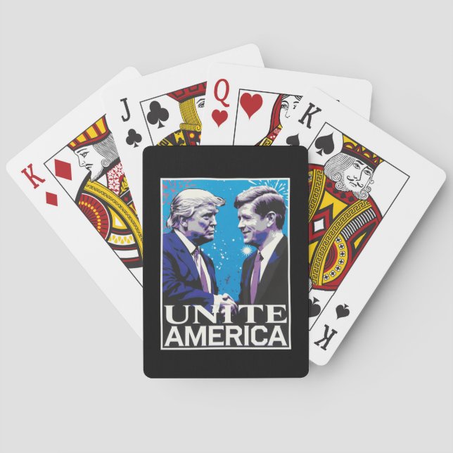 Baralho Unir ícone americano Trump  (Verso)