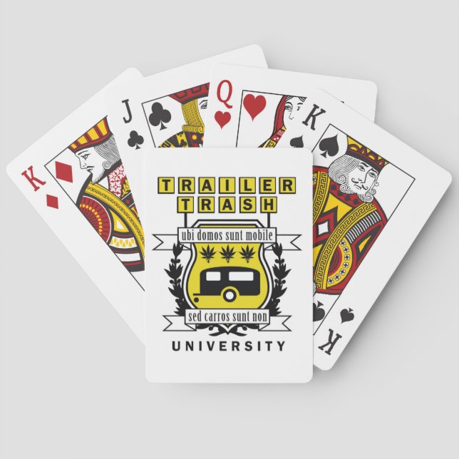 BARALHO UNIVERSIDADE TRAILER TRASH (Verso)