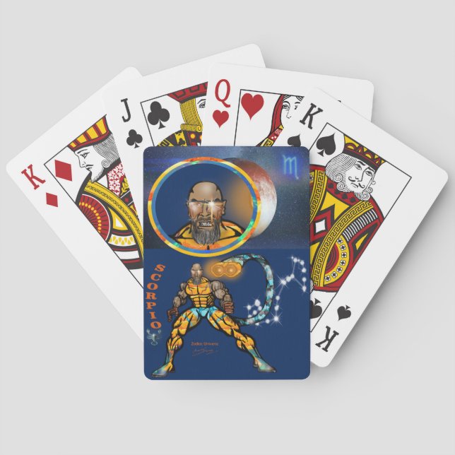 Baralho Universo do Zodíaco - Escorpião - Cartas Clássicas (Verso)