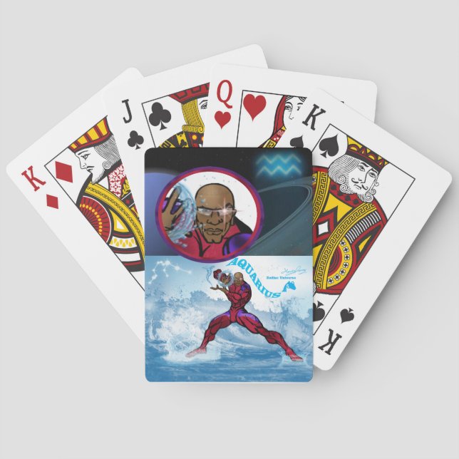 Baralho Universo Zodíaco - Aquário - Cartões de Brincadeir (Verso)