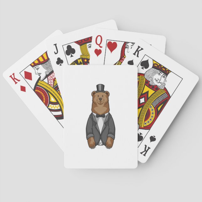 Baralho Urso como Noivo com Jaqueta (Verso)