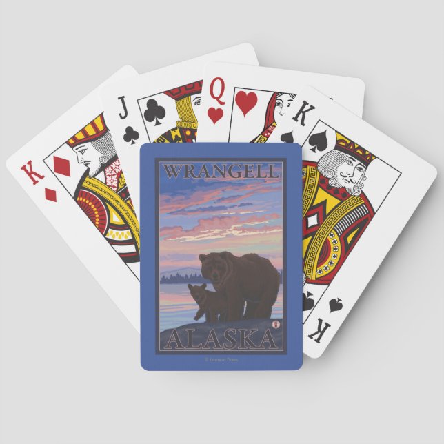 Baralho Urso e Cub - Wrangell, Alaska (Verso)