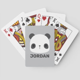 Baralho Urso Panda Bonito com Nome Personalizado
