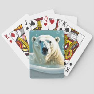 Baralho Urso Polar Na Banheira De Bolhas