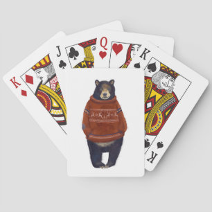 Baralho Urso vermelho da camisola da rena