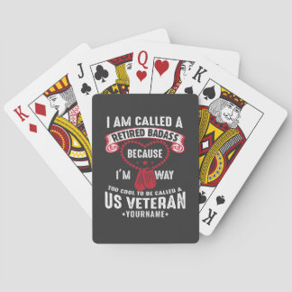 Baralho US Veteran Humor Retired Soldier
