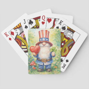 Baralho USA 250º Aniversário Coração de Gnome Patriótico S