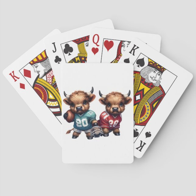 Baralho Vacas e Futebol das Highland (Verso)