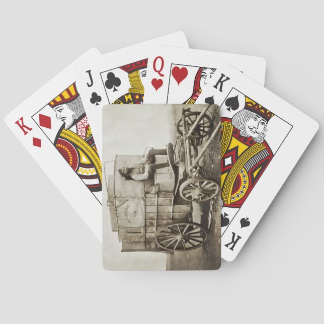 Baralho Vagão Fotográfico de Roger Fenton Realismo (Verso)