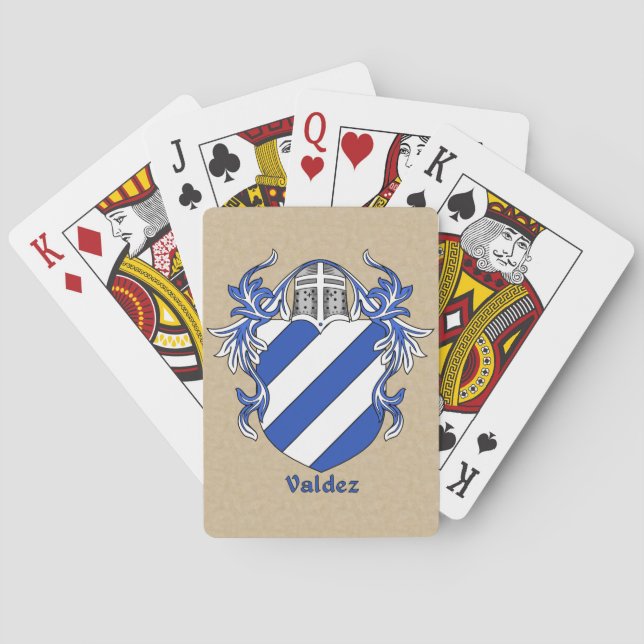Baralho Valdez Heraldic Shield com Mantling (Verso)