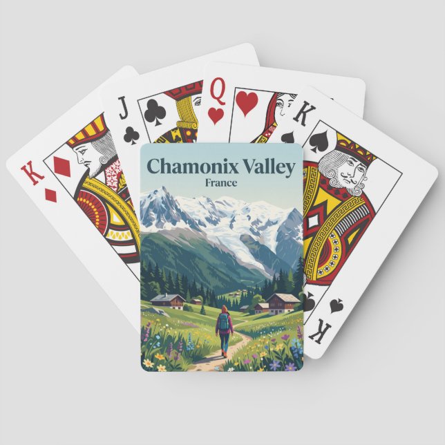 Baralho Vale de Chamonix França (Verso)