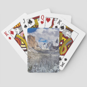 Baralho Vale de Yosemite na neve