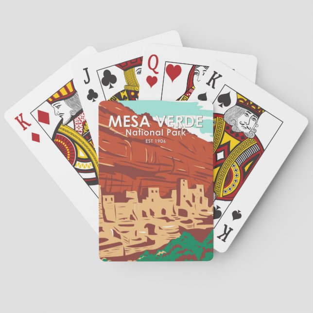 Baralho Vale Verde Parque Nacional Colorado Colorful Vinta (Verso)
