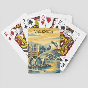 Baralho Valência Espanha Vintage - Colorido Minimalista