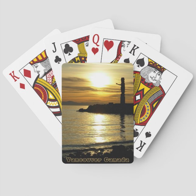 Baralho Vancouver Jogando Cartões Vancouver Souvenirs (Verso)