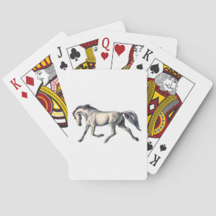 Baralho Vaqueiro Ocidental Equitação Aquarela Cavalo