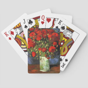 Baralho Vase com Poppies Vermelhos por Vincent Van Gogh