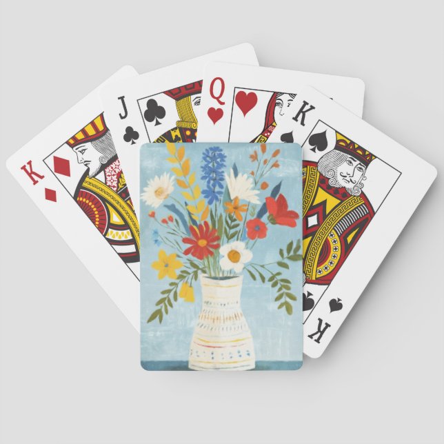 Baralho Vase de Flor de Verão (Verso)