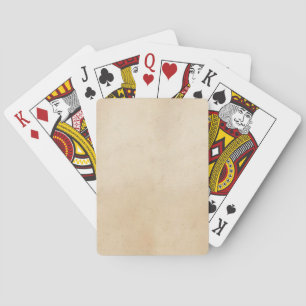 Baralho Vazio de Modelo de papel pergaminho Vintage 1850