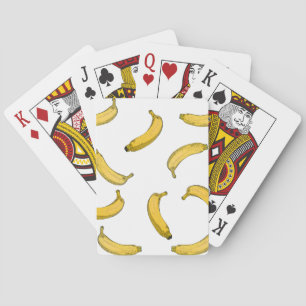 Baralho Versão do esboço do padrão da banana