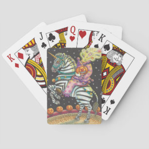 BARALHO VESTUÁRIO DE CIRCO SONOLO, CARTÕES DE JOGO ZEBRA