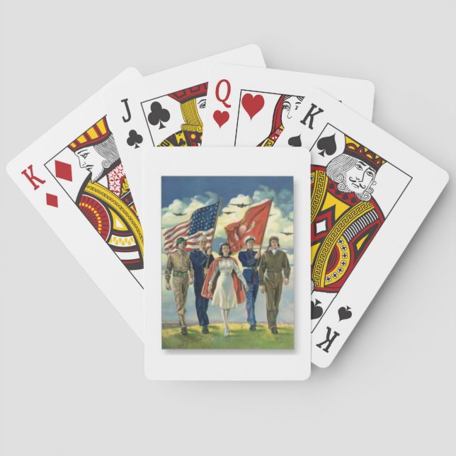 Baralho Veteranos orgulhosos - cartões de jogo (Verso)