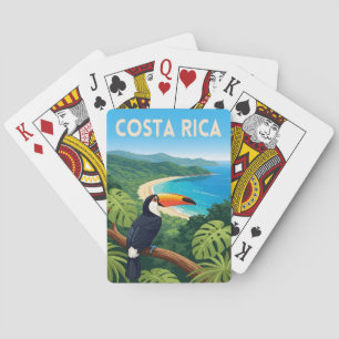 Baralho Viagem Clássica Costa Rica Praia da Natureza Retrô
