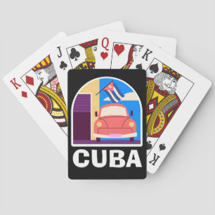 Baralho Viagem mínima de Cuba Island Vintage