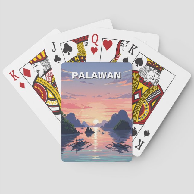 Baralho Viagem para Palawan Filipinas (Verso)