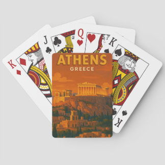 Baralho Viagem Retro Atenas Grécia