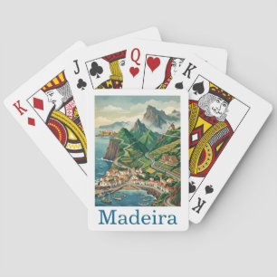 Baralho Viagem Retro Vintage Madeira Portugal Ilha