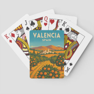 Baralho Viagem Retro Vintage Valência Espanha Fazenda de L