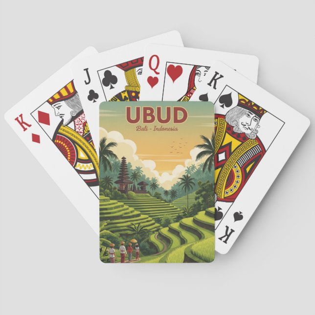 Baralho Viagem Ubud Bali Indonésia (Verso)