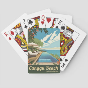 Baralho Viagens vintage Canggu Bali Indonésia - Cenário Re
