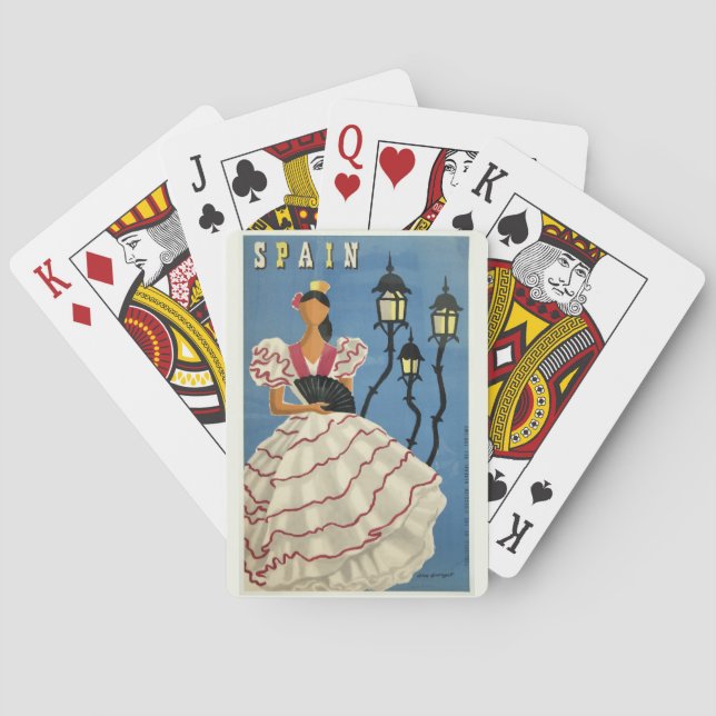 Baralho Viagens vintage de espanha (Verso)