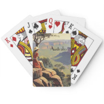 Viagens vintage Poster da Austrália Canyon