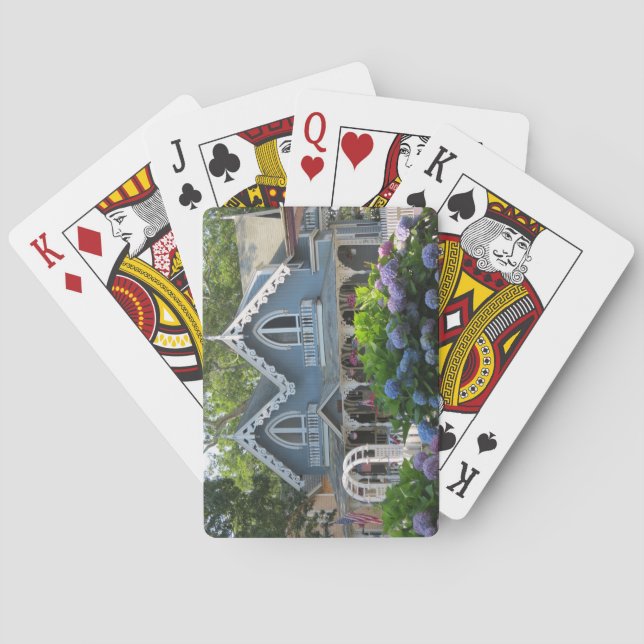 Baralho Victorian Cottage in Blue - Martha's Vineyard (Verso)