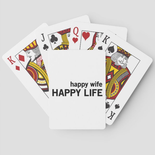Baralho Vida feliz da esposa feliz (Verso)