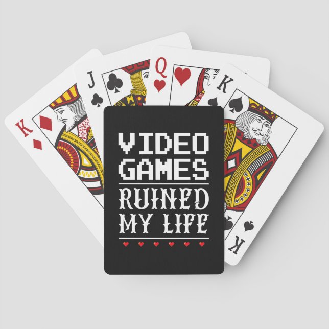 Baralho Videos games arruinaram minha vida (Verso)