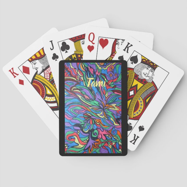 Baralho vidro colorido (Verso)